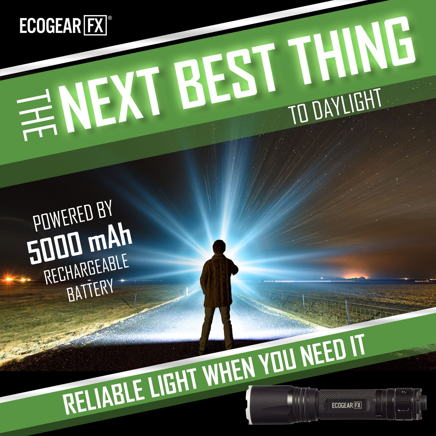 TK2000 - USB Rechargeable LED Tactical Flashlight