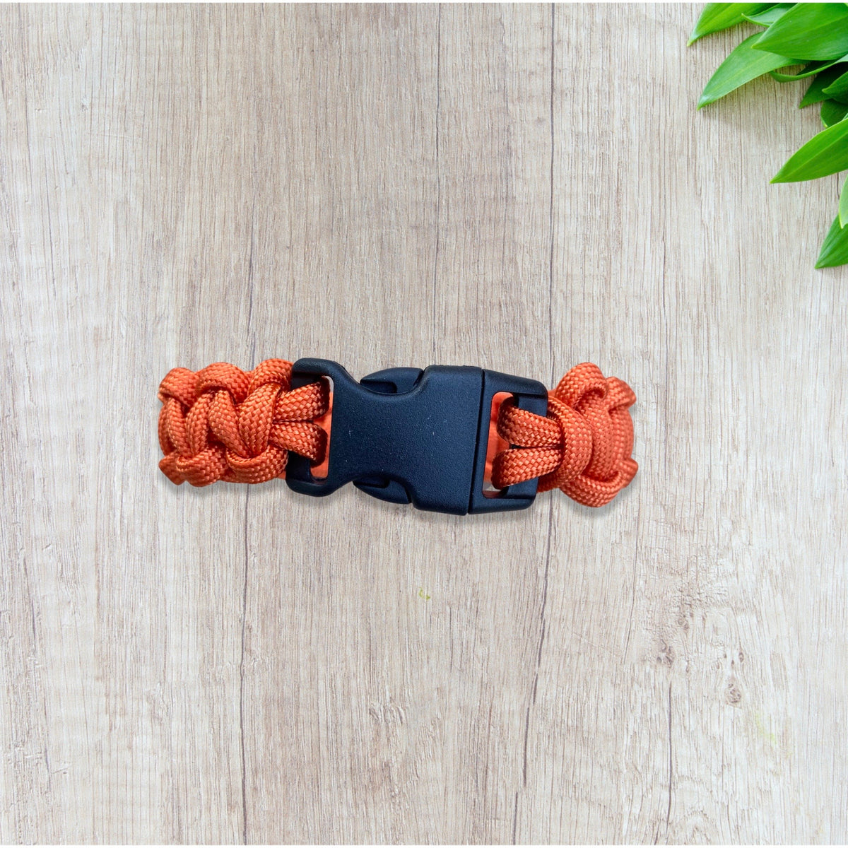 Paracord Survival Bracelet, Burnt Orange