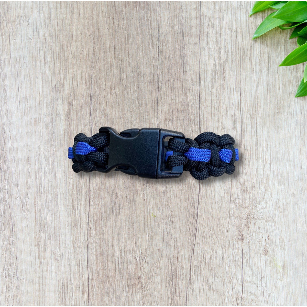 Paracord Thin Blue Line Bracelet