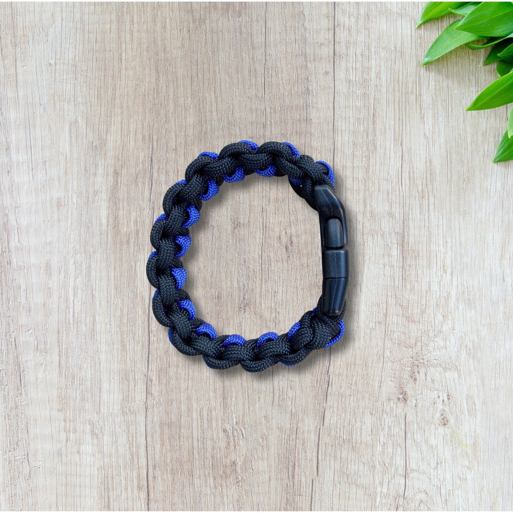 Paracord Thin Blue Line Bracelet