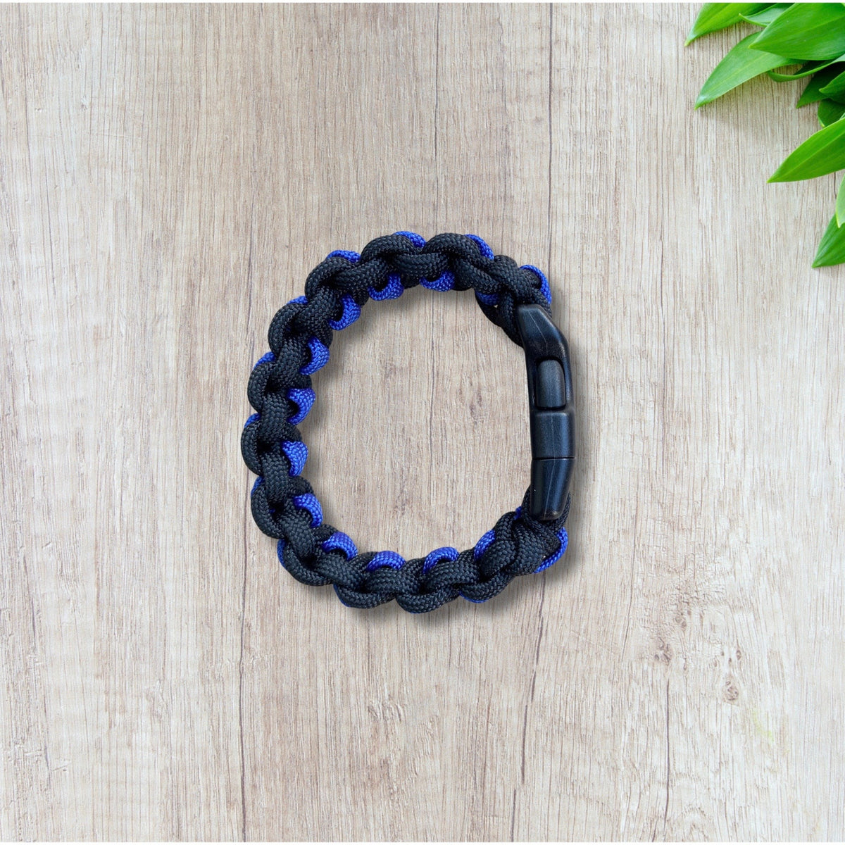 Paracord Thin Blue Line Bracelet