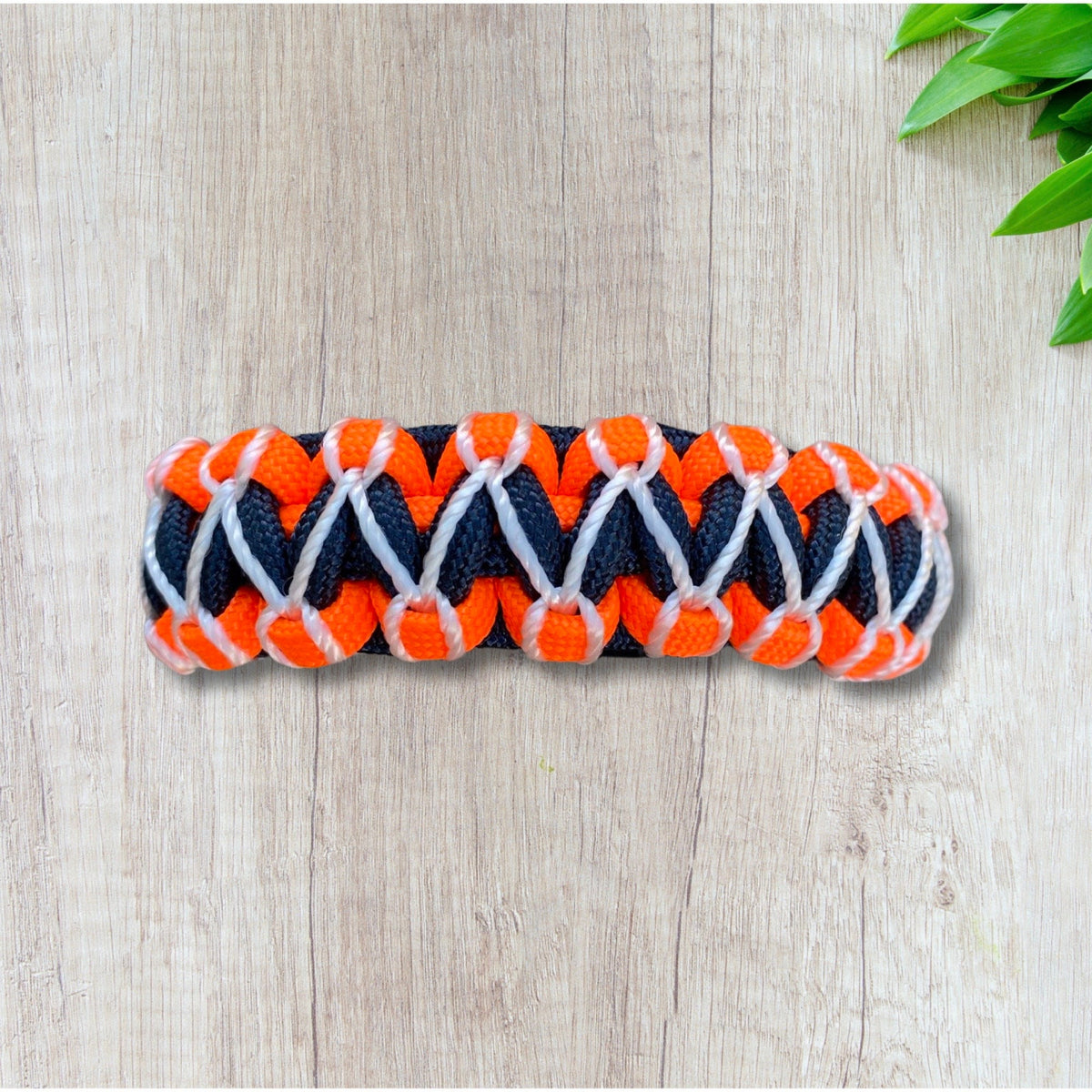 Paracord Bracelet, Orange and Blue