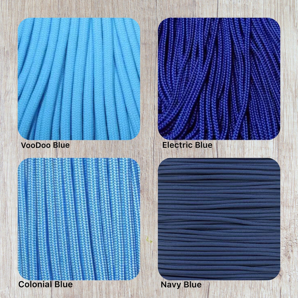 Paracord Cobra Weave Zipper Pulls, 4 Pack