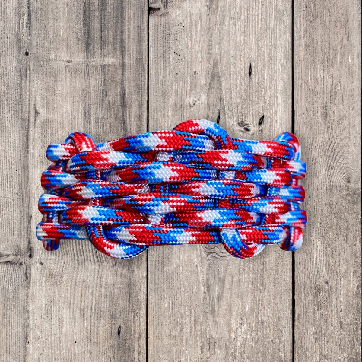 Paracord Simple Weave Bracelet, 4th of July Edition