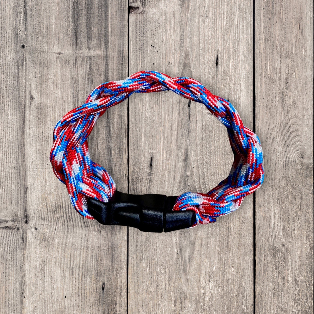 Paracord Simple Weave Bracelet, 4th of July Edition