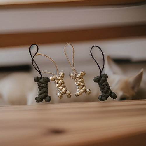 Dog Bone Zipper Pulls, 4 Pack