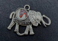Elephant Acrylic Pour Pendant, No. C005