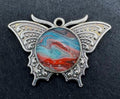 Butterfly Acrylic Pour Pendant, No. C008