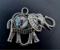 Elephant Acrylic Pour Pendant, No. C009