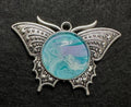 Butterfly Acrylic Pour Pendant, No. C014