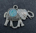Elephant Acrylic Pour Pendant, No. C006
