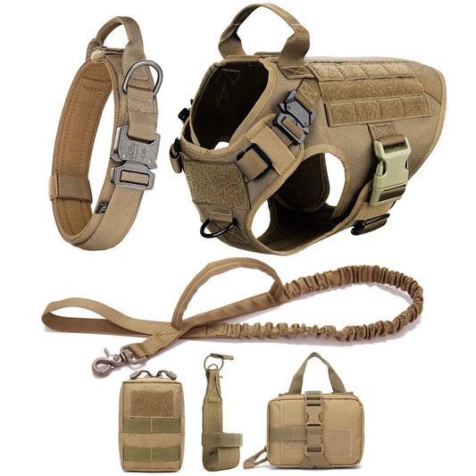 Large Dog Harness And Leash Tactical Set