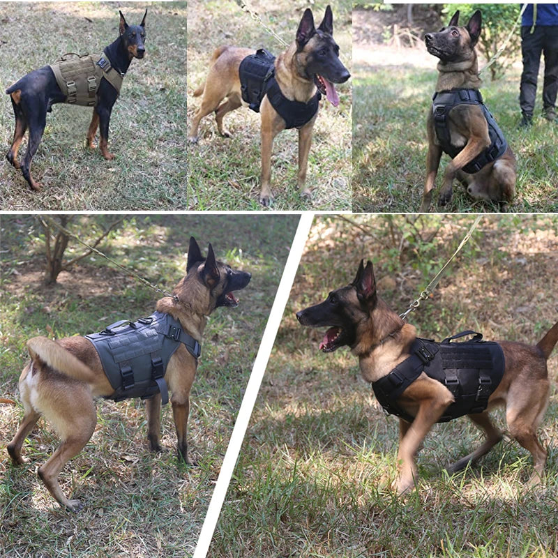 K9 Tactical Dog Harness Service Dog Vest Dog Harness With Handle and Leash Dog Vest Harness